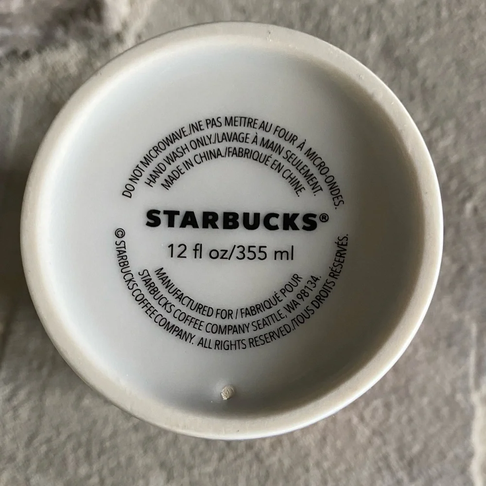 FLORIDA 2017 Starbucks Double Insulated Ceramic Travel Tumbler Mug 12 OZ. - Picture 7 of 8